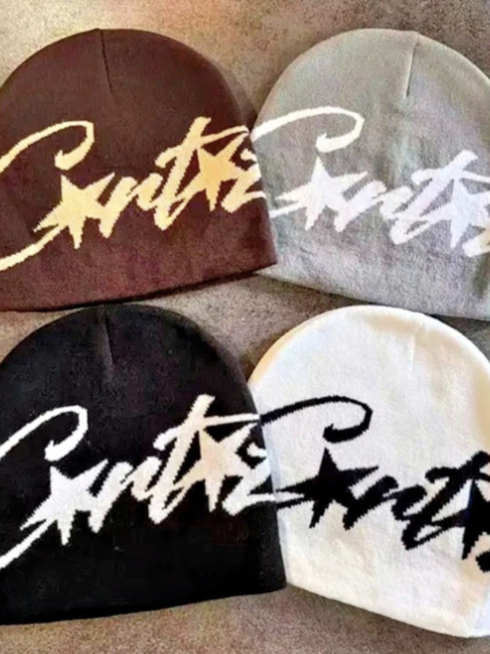 Corteiz Alcatraz Beanie Graphic Knit